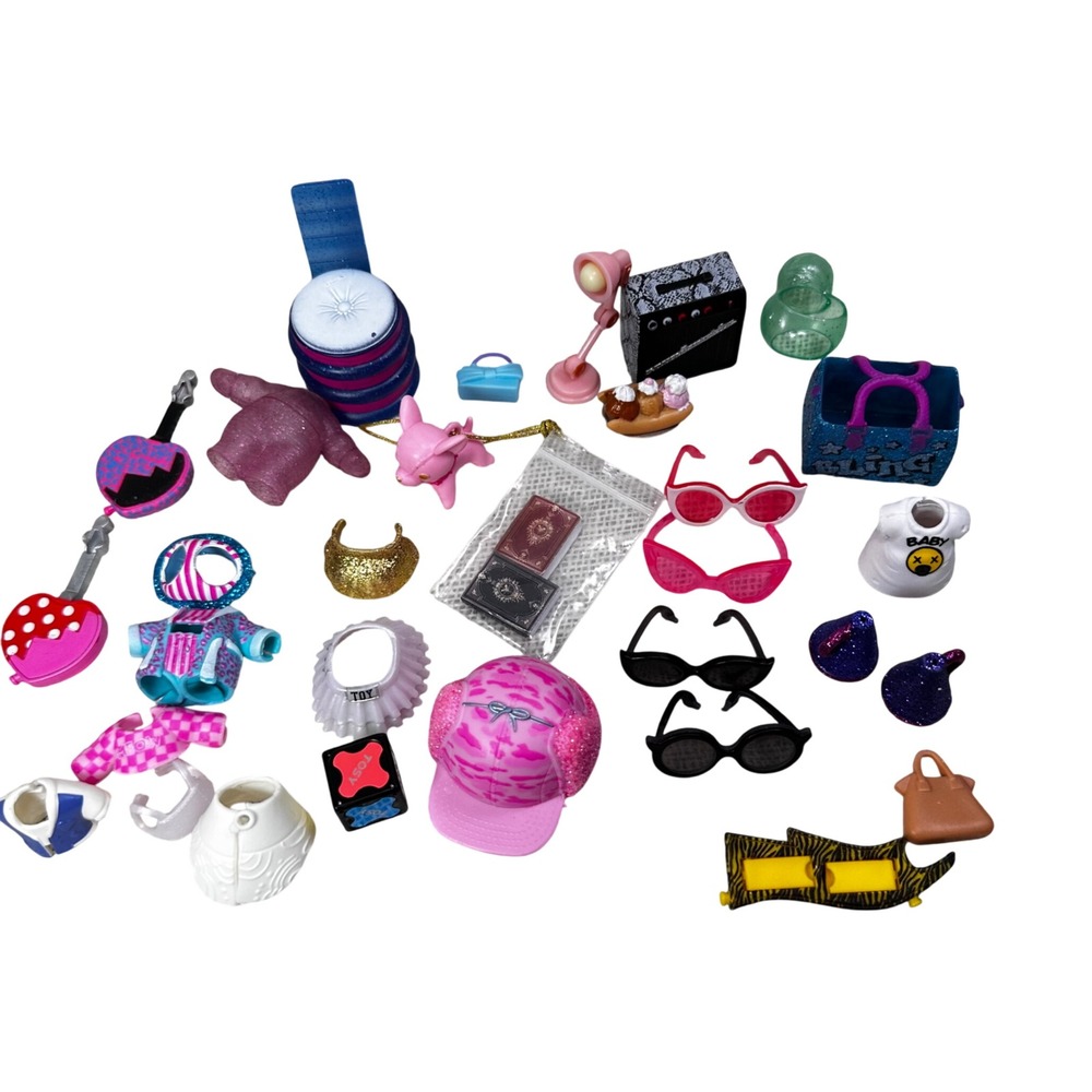 LOL Surprise Doll Accessories Lot Clothes Shoes Sunglasses Bags Miniatures Mixed